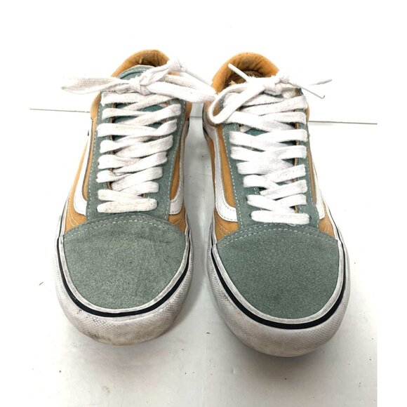 Vans Old Skool Pro Oak Buff Oil Blue Mens Size 7 Skate Shoes - Picture 2 of 10